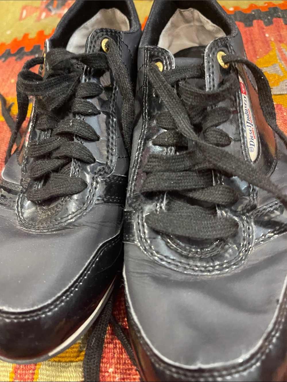 Diesel Black Sneakers with Subtle Gray Accents - Picture 13 of 15